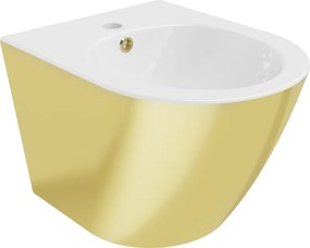 Mexen Lena bidet sospeso, bianco/oro - 35224806