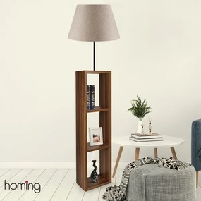 Lampada da terra AYD 1xE27/40W/230V marrone/grigio