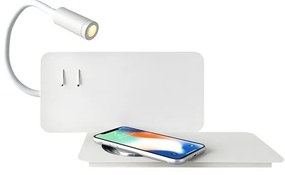 Applique LED moderno Ipno bianco, NOVECENTO bianco naturale