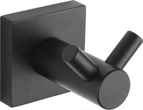 Mexen doppio gancio per asciugamano, nero - 7081835-70