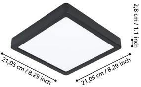 Eglo 900109 - Lampada da bagno dimmerabile a LED FUEVA-Z LED/16,5W/230V IP44