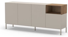 Cassettiera color crema 180x80 cm Cailin - Marckeric