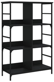 Libreria nera 78,5x33x117,5 cm in legno multistrato
