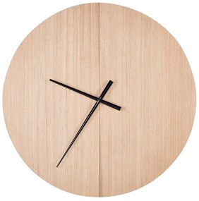 Orologio da parete in legno chiaro  ø 60 cm CABIC Beliani