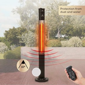 blumfeldt Heat Guru Plus Radiatore 2000 W 3 Livelli Riscaldanti Telecomando nero