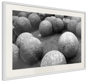 Poster  Stone Spheres  Cornice Quadri Cornice nera, Larghezza x Altezza Home decor 90x60