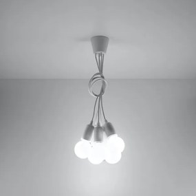 Lampadario a sospensione con filo DIEGO 5xE27/60W/230V