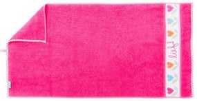 Asciugamano per neonati in cotone rosa 130x70 cm - Tiseco Home Studio