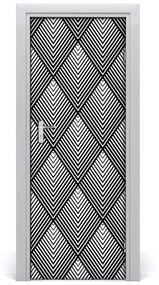 Adesivo per porta interna Sfondo geometrico 75x205 cm