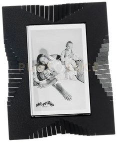 Portafoto di design riviera grande nero in ferro e polimetilmetacri...