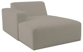 Modulo divano marrone chiaro in tessuto bouclé (angolo sinistro) Roxy - Scandic