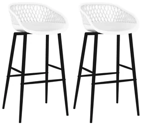 Sgabelli Da Bar 2 Pz Bianchi /