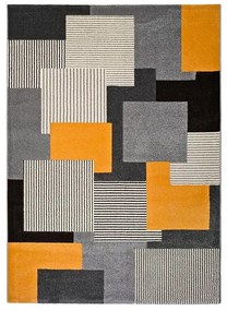 Tappeto grigio-arancio , 160 x 230 cm Leo Square - Universal