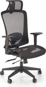 Sedia da ufficio Goliat in nero - H125 cm