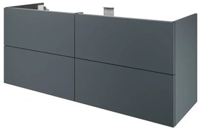Mobile da bagno sotto lavabo SENSEA Neo laccato lucido L 150 x H 64 x P 48 cm 4 cassetti, lavabo non incluso