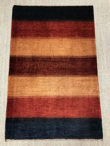Loribaft Tappeto 130 x 80 Rosso (Iran) Annodato A Mano