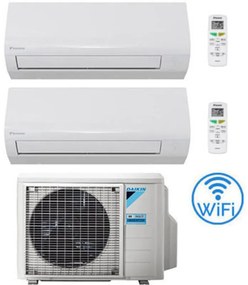 Daikin - Climatizzatore garanzia italia new sensira Wifi Dual Split 7000 + 12000 btu con u.e. 2MXF40A Classe a++/a+
