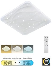 Plafoniera LED dimmerabile NERIS LED/36W/230V 2700-6500K +remote telecomando