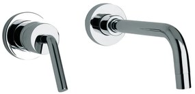 Rubinetto per lavabo ad incasso getto laminare cristallino Verbano cromato lucido