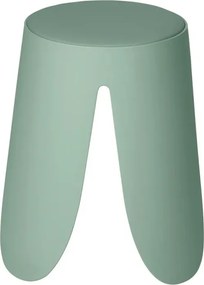 Sgabello per il bagno verde pistacchio con seduta imbottita e piedini antiscivolo Flores