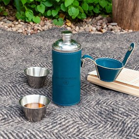 Set di borracce e bicchieri in acciaio inox blu scuro 3 pezzi 220 ml Spirit of Adventure - Rex London