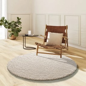 Tappeto rotondo beige ø 130 cm Norge – Universal