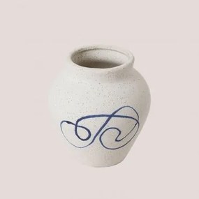 Vaso in ceramica Galtt Bianco - Sklum