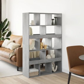 Libreria grigio cemento 100x33x156,5 cm in truciolato