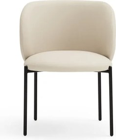 Set di sedie da pranzo bianca in imbottito 2 pz Mogi – Teulat