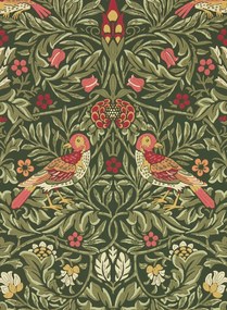 Morris & Co Carta da parati Bird - Wooded Dell