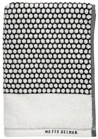 Telo da bagno in cotone bianco e nero 70x140 cm Grid - Mette Ditmer Denmark