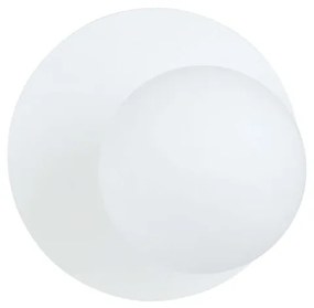 Applique Oslo bianca con sfera Satinata E14 da parete o soffitto Colore del corpo Bianco