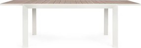 Tavolo Allungabile Da Esterno In Alluminio 100x160-240 Cm Belmar Vapor YK15 Bizzotto
