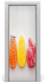 Poster adesivo per porta Fagioli di gelatina colorati 75x205 cm