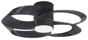 Ventilatore da soffitto Rose nero, Ø 65 cm, CCT, dimmerabile, MANTRA IP20