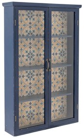 Vetrina blu in legno di abete 81x122x22 cm Hazem - Bloomingville