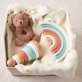 Bieco - Torre impilabile in legno - berry