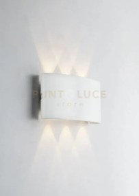 Applique biemissione led beetle bianca 6w 600lm cct 3000k / 4000k i...