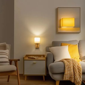 Brilagi - Applique NUBILA WOOD 1xE27/25W/230V quercia/marrone chiaro