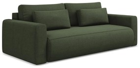 Divano color kaki allungabile/con contenitore 238 cm Kapua – Makamii