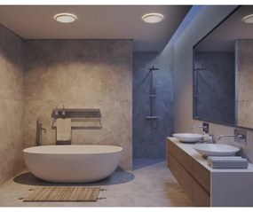 Nordlux - OJA LED lampada da soffitto dimmerabile per bagno LED/19W/230V 3000/4000K IP54 Ø43 cm