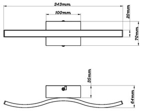 Globo 672841 - Lampadario a plafone LED TYLER LED/6W/230V 3000K nero