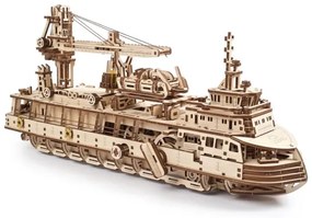 Ugears - 3D puzzle meccanico in legno Nave da ricerca