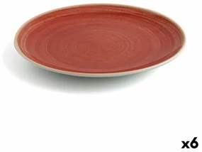 Piatto da pranzo Ariane Terra Rosso Ceramica Ø 31 cm (6 Unità)