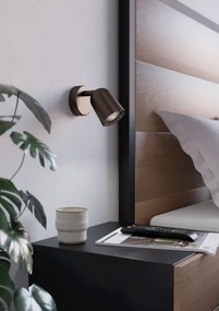 Eglo 901948 - Faretto da parete CAMALDOLI 1xGU10/5W/230V bronzo