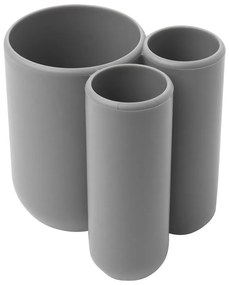 Bicchiere di plastica grigio per spazzolini da denti Touch - Umbra