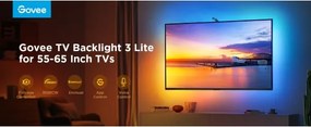 Govee - TV Backlight 3 Lite TV 55-65" SMART LED retroilluminazione RGBICW Wi-Fi IP67 +RC