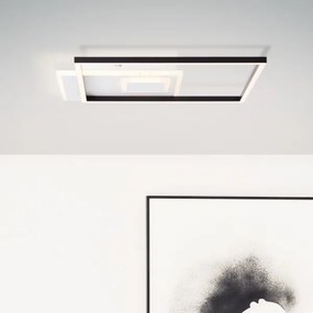 Brilliant - Luce LED dimmerabile IORGO LED/40W/230V 43,5x43,5 cm bianco/nero