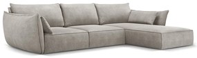Divano angolare grigio chiaro (angolo destro) Vanda - Mazzini Sofas