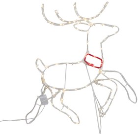 Lampada da terra natalizia Cervo 50cm Incl. LED con timer IP44 - Pax